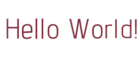 Hello World